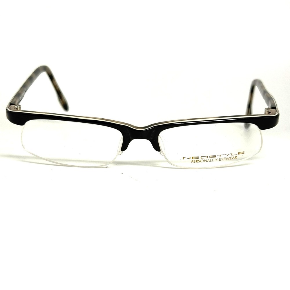 Neostyle City Smart 608 Eyeglasses Black Tortoise Semi Rimless Frames 50-18-135